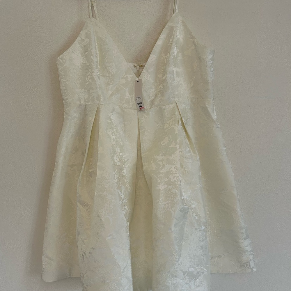 Miami Cream Floral Dress